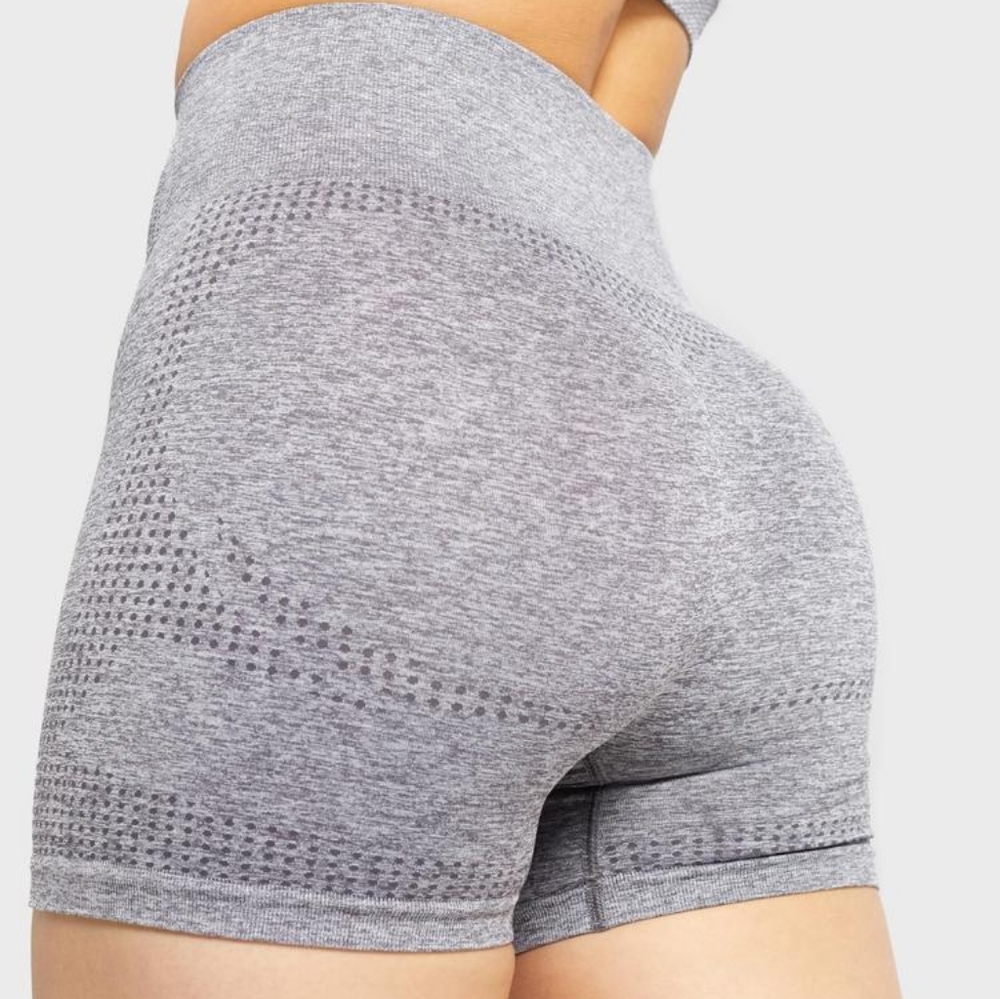 Gymshark Vital Seamless Bike Shorts Marl Gray M
